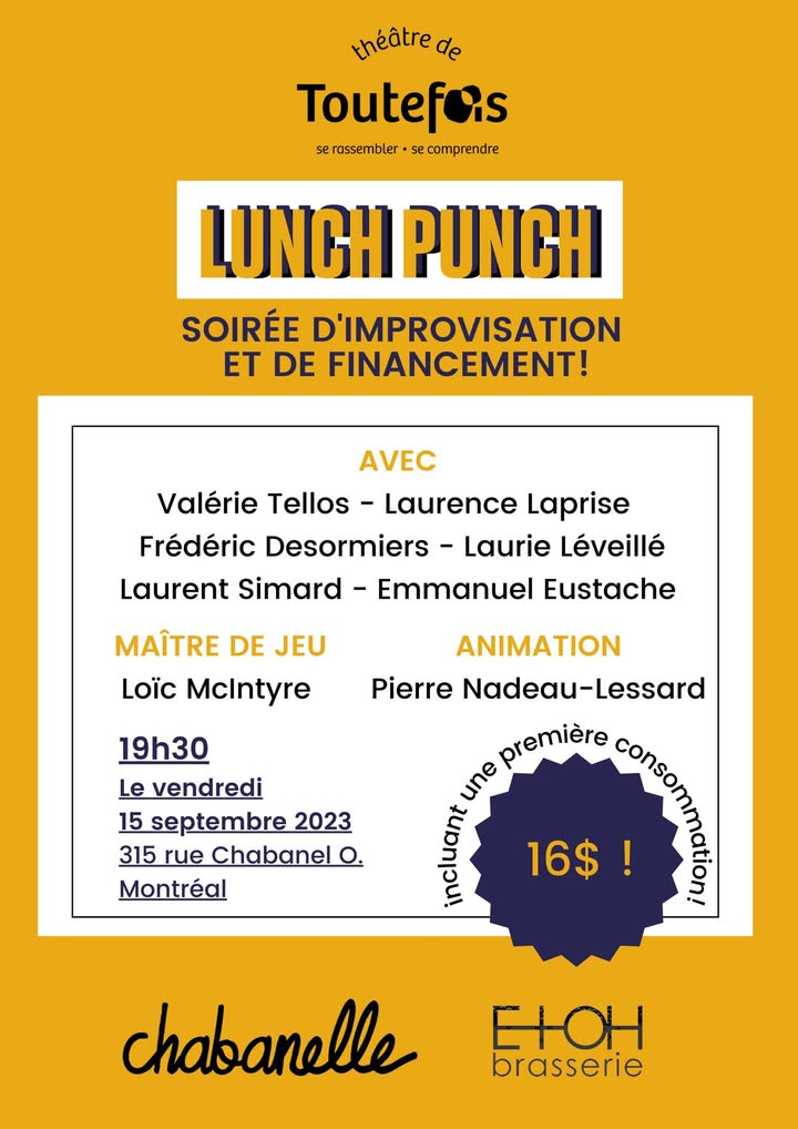 🔥Le Lunch Punch, c&rsquo;est un événement qui se veut rassembleur et enjoué.…